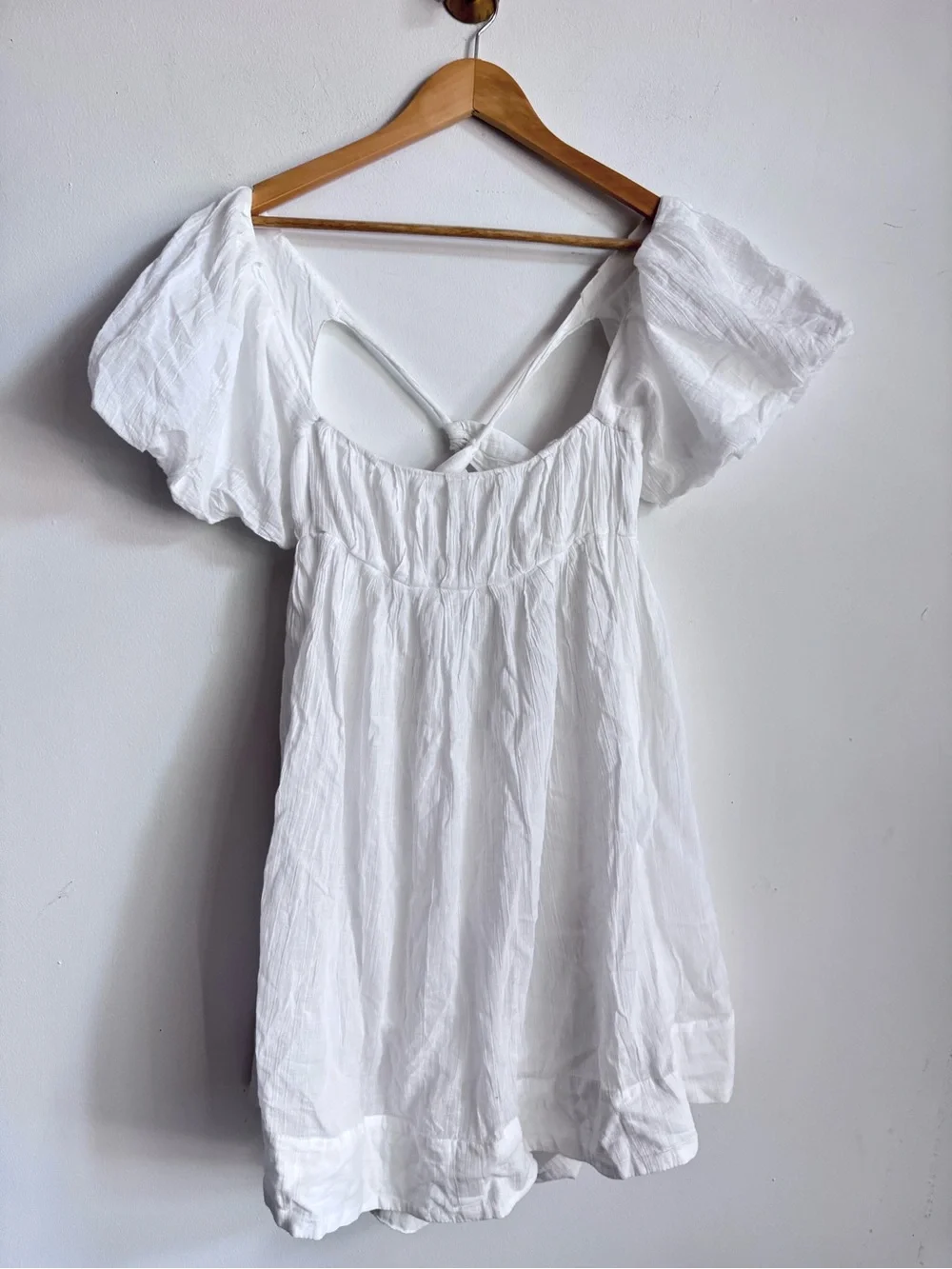 Free People Marina Mini Dress Ivory L $148
